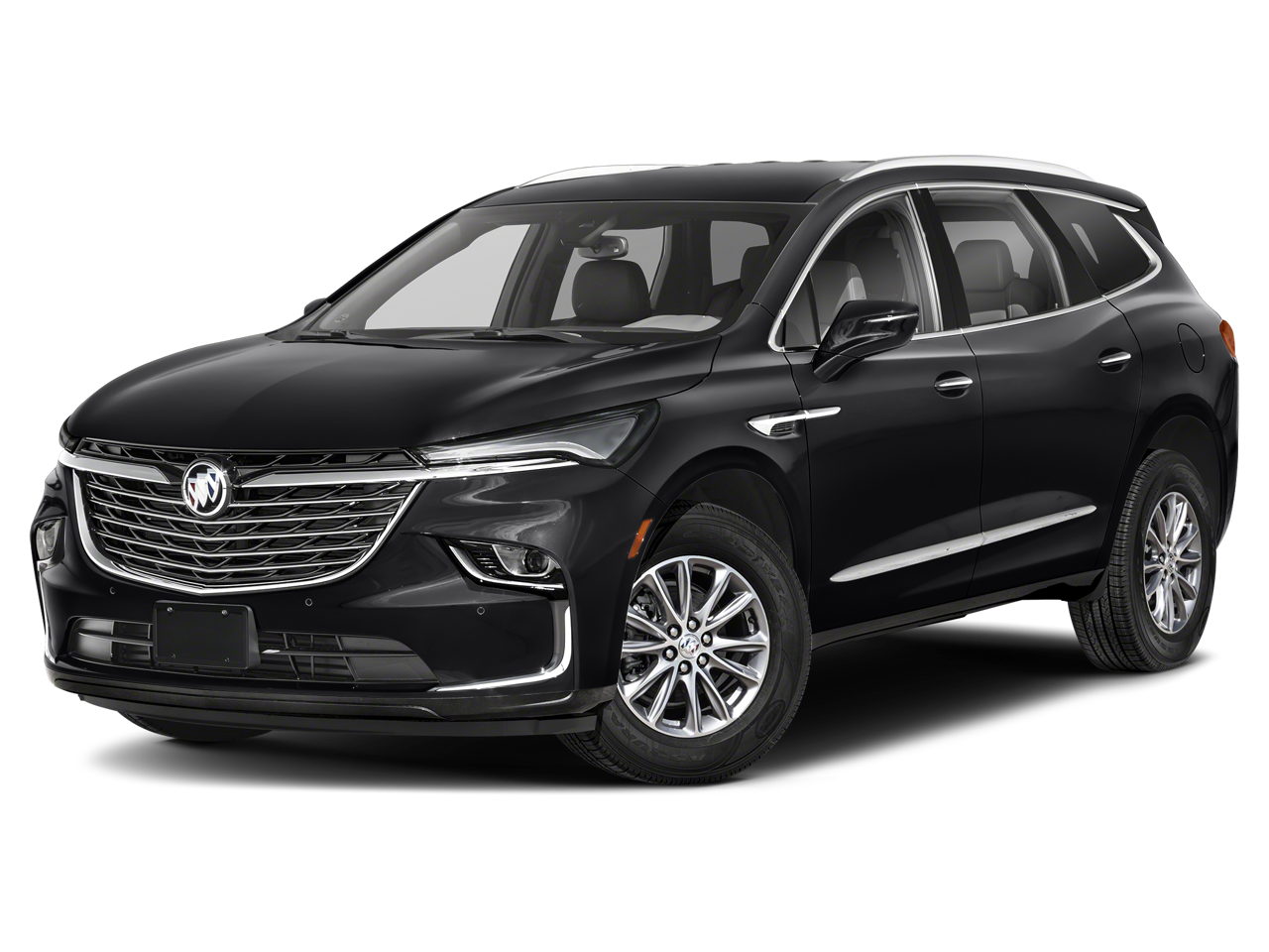 2024 Buick Enclave Premium in Ebony Twilight Metallic — front three-quarter view