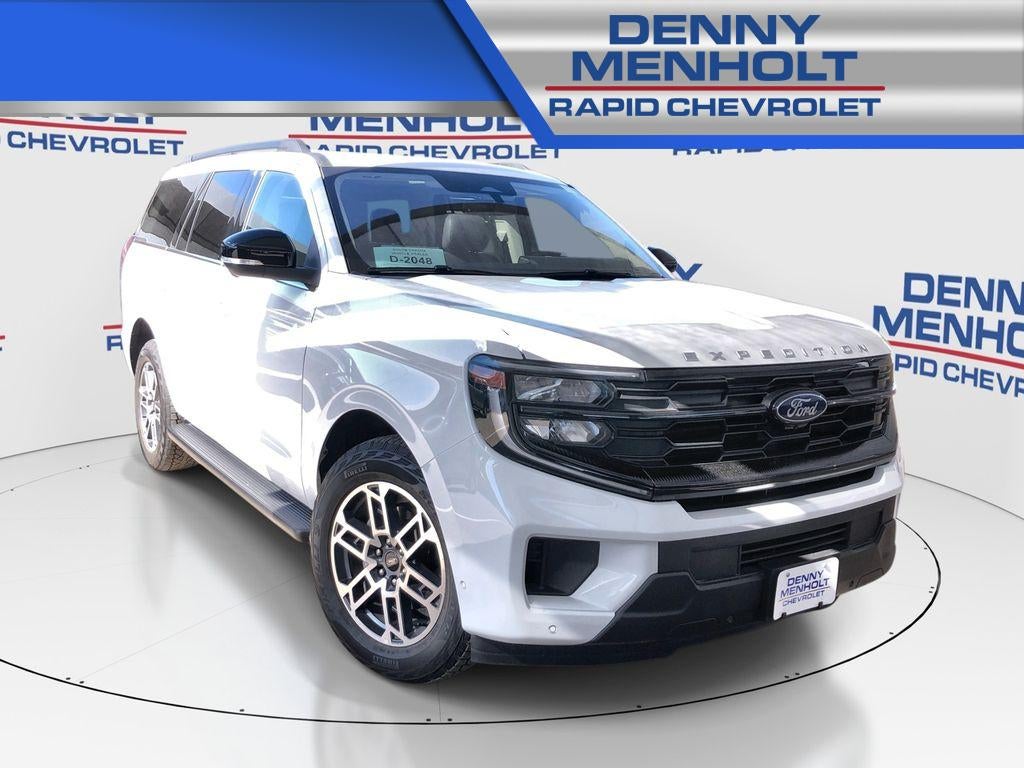 2025 Ford Expedition Active in White — front three-quarter view