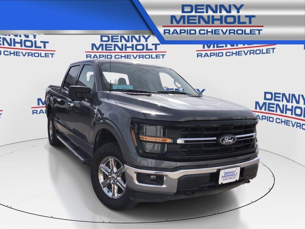 2024 Ford F-150 XLT in Gray — front three-quarter view