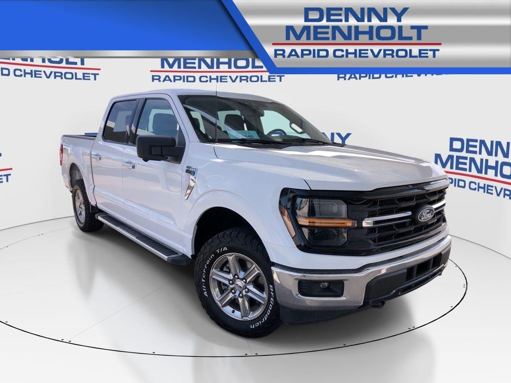 2024 Ford F-150 XLT in White — front three-quarter view