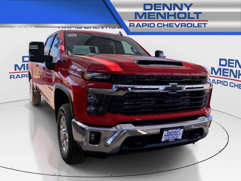 2026 Chevrolet Silverado 3500 HD LT in Red Hot — front three-quarter view