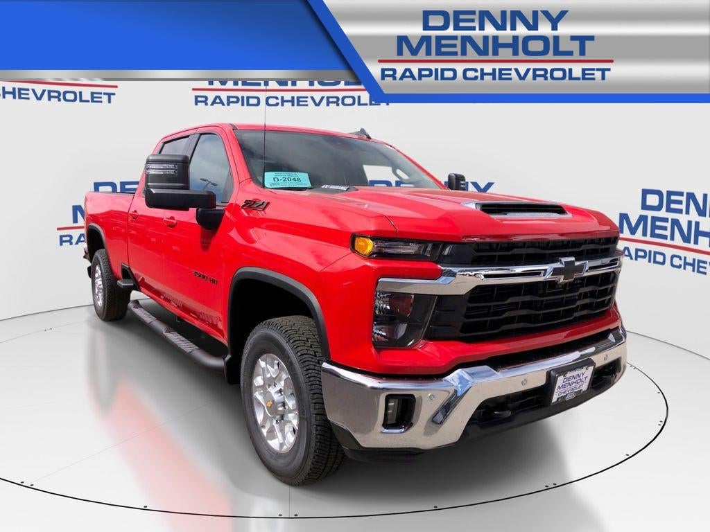 2026 Chevrolet Silverado 3500 HD LT in Red Hot — front three-quarter view