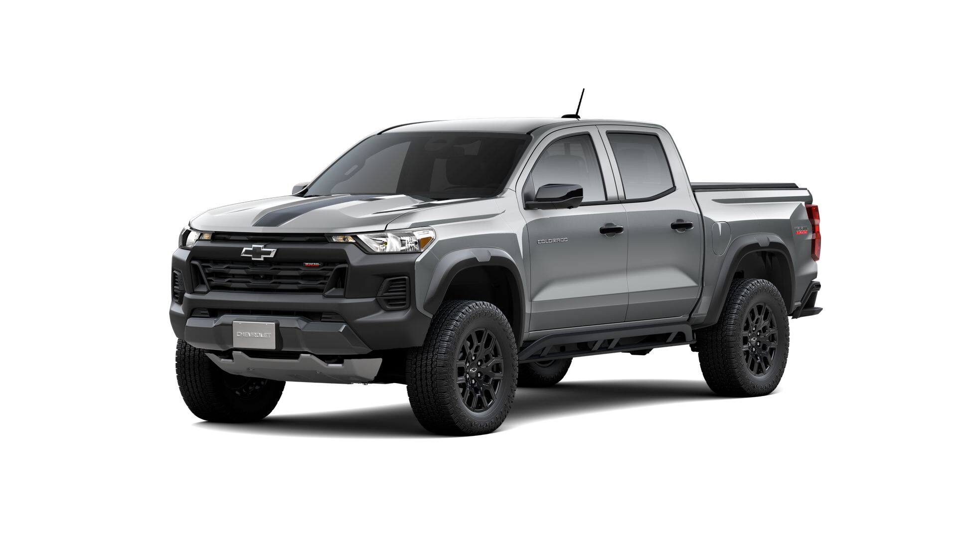 2026 Chevrolet Colorado Trail Boss in Sterling Gray Metallic — front three-quarter view