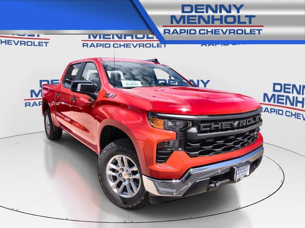 2026 Chevrolet Silverado 1500 WT in Red Hot — front three-quarter view