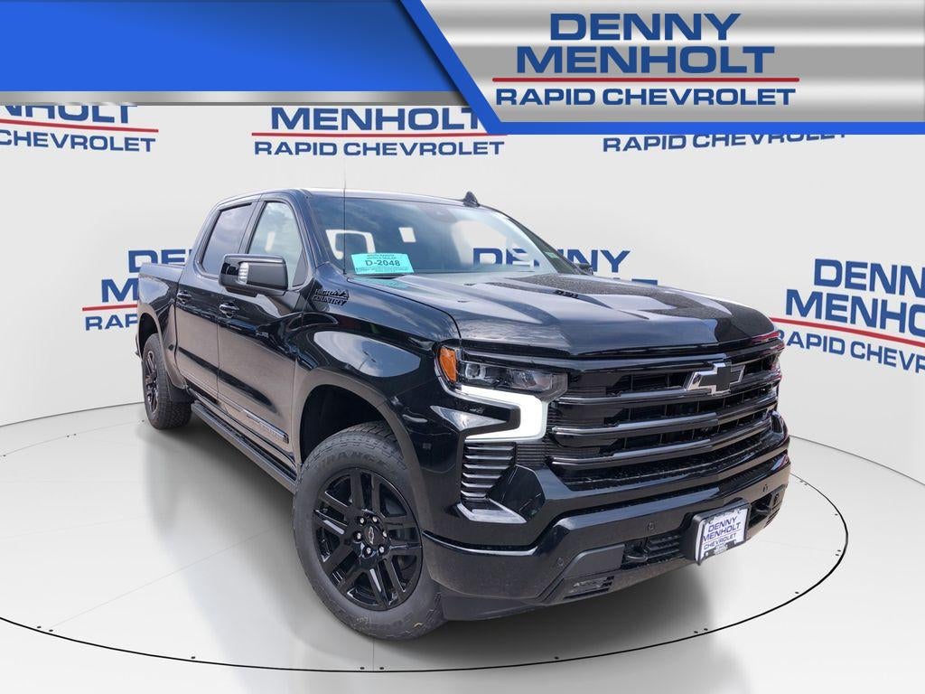 2026 Chevrolet Silverado 1500 High Country in Black — front three-quarter view