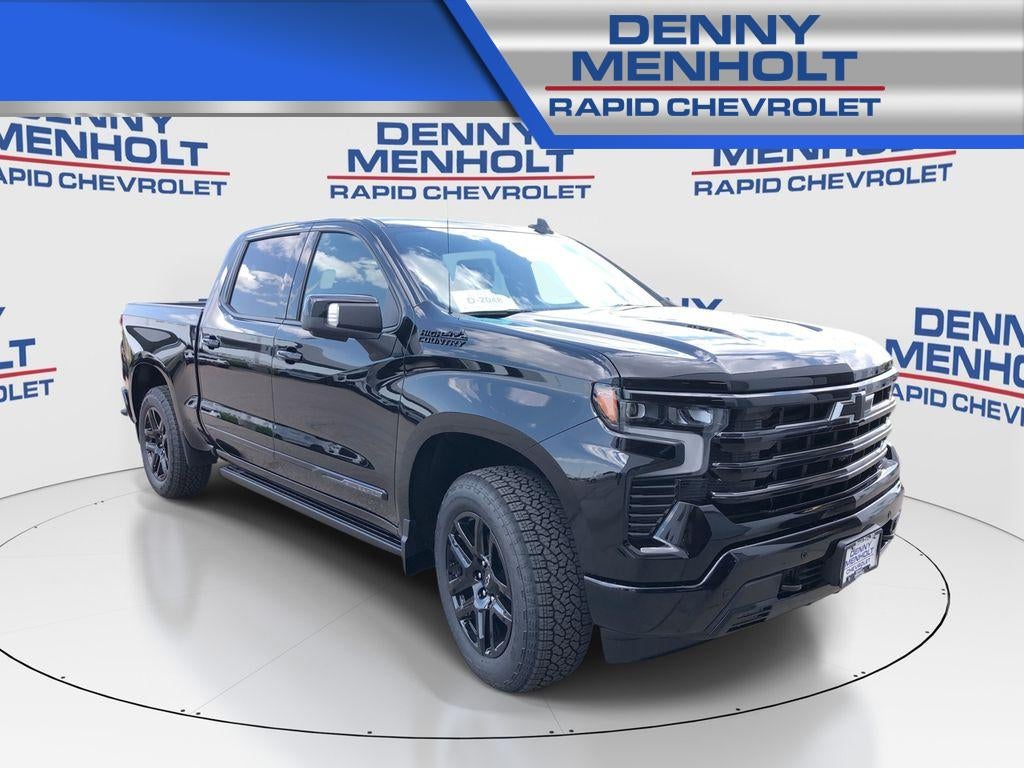 2026 Chevrolet Silverado 1500 High Country in Black — front three-quarter view