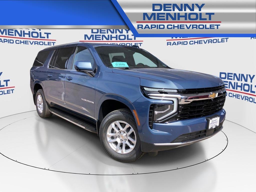 2026 Chevrolet Suburban LS in Lakeshore Blue Metallic — front three-quarter view