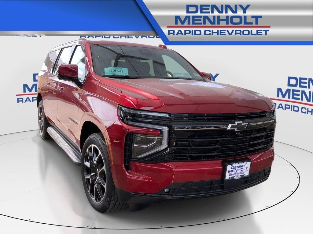 2026 Chevrolet Suburban RST in Radiant Red Tintcoat — front three-quarter view