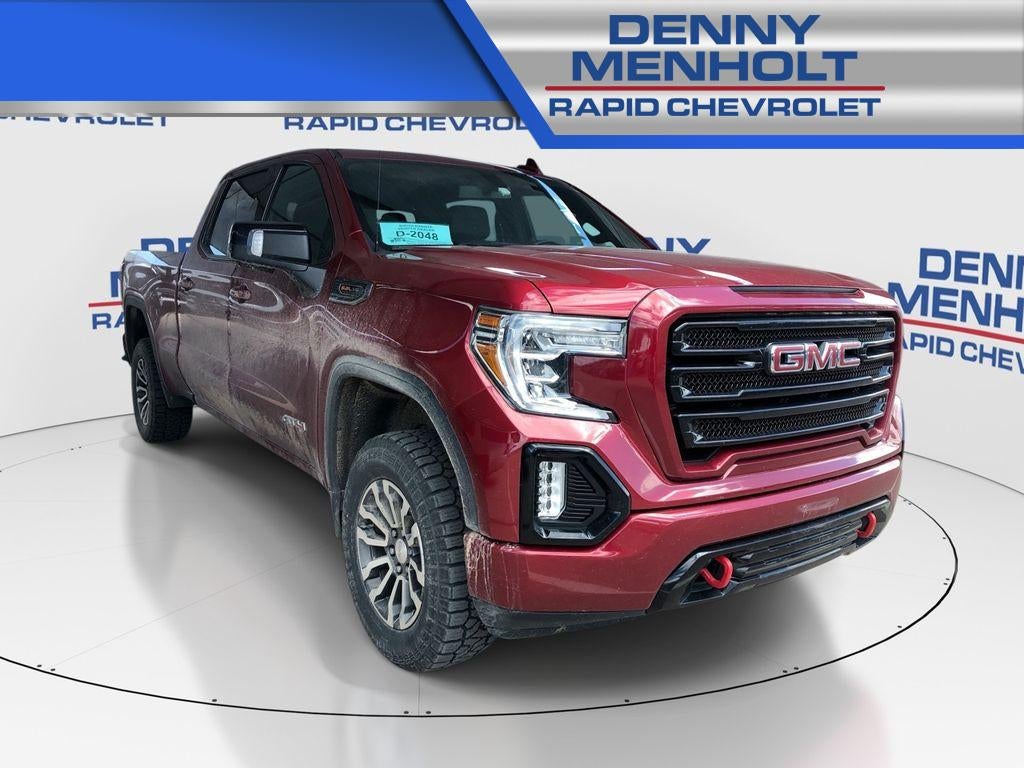 2020 GMC Sierra 1500 AT4 in Red — front three-quarter view