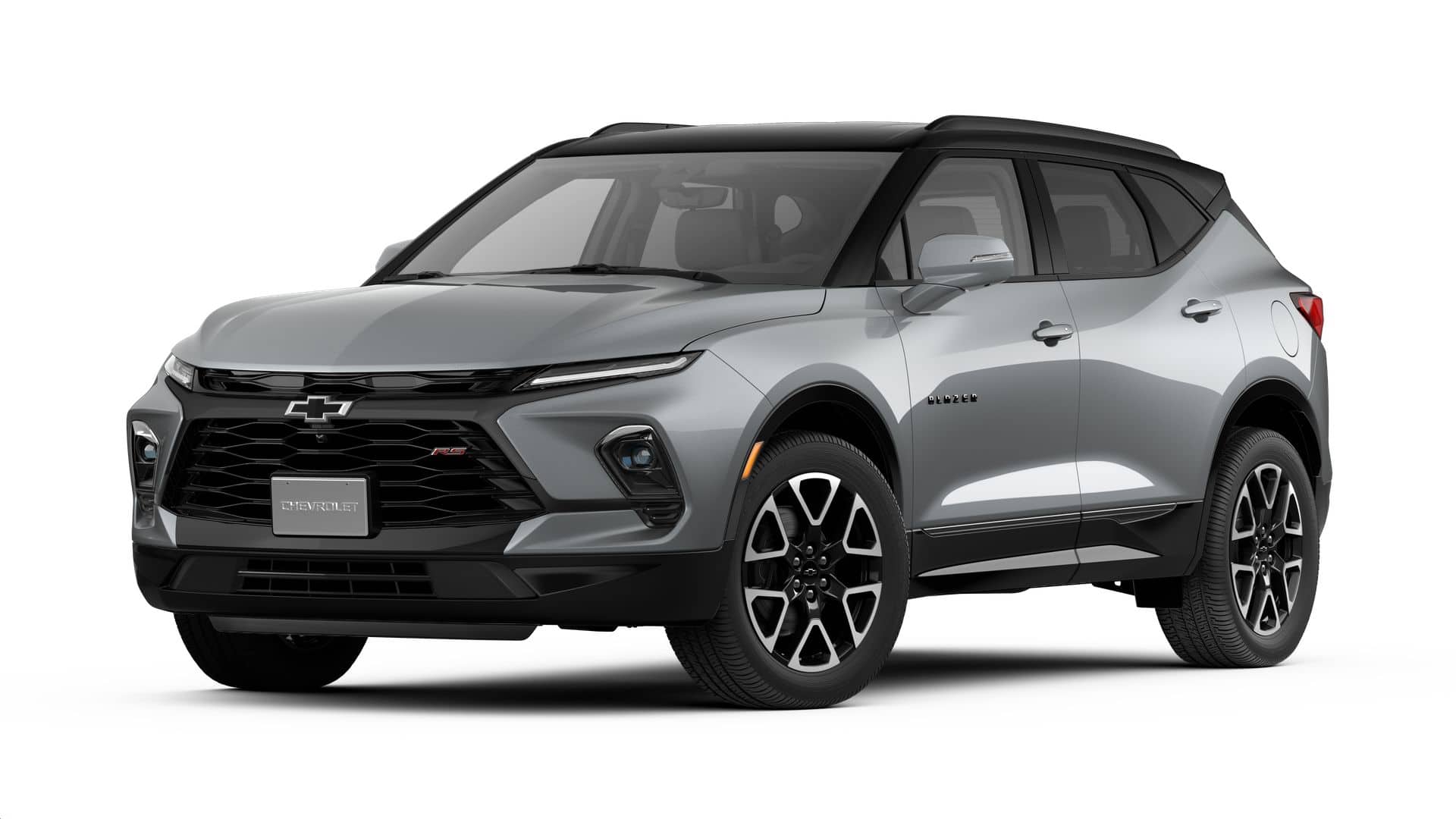 2026 Chevrolet Blazer RS in Sterling Gray Metallic — front three-quarter view