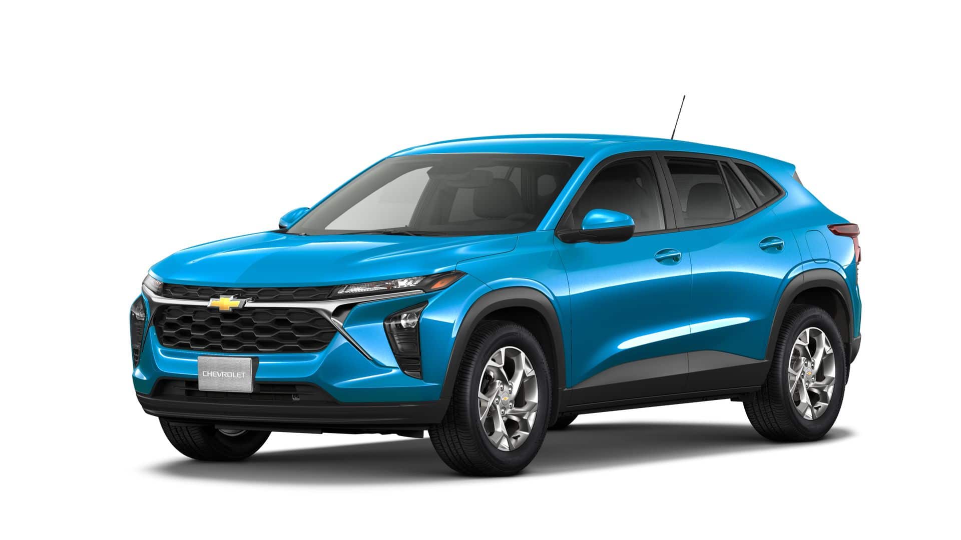 2026 Chevrolet Trax LS in Marina Blue Metallic — front three-quarter view