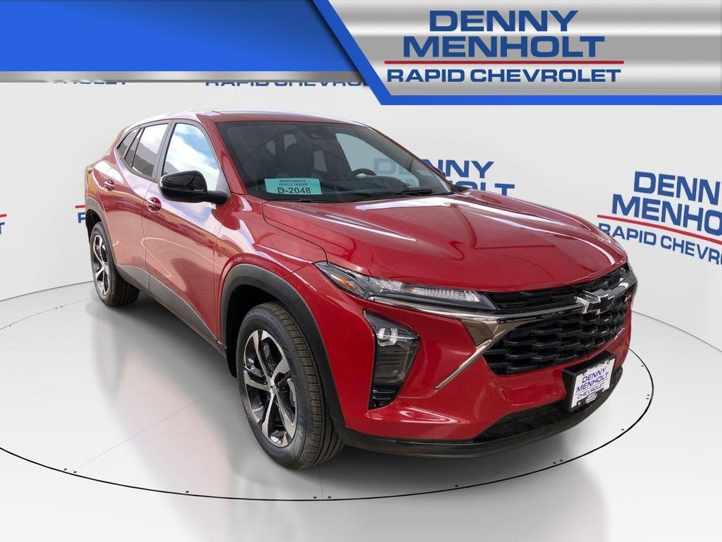2026 Chevrolet Trax 1RS in Apex Red — front three-quarter view
