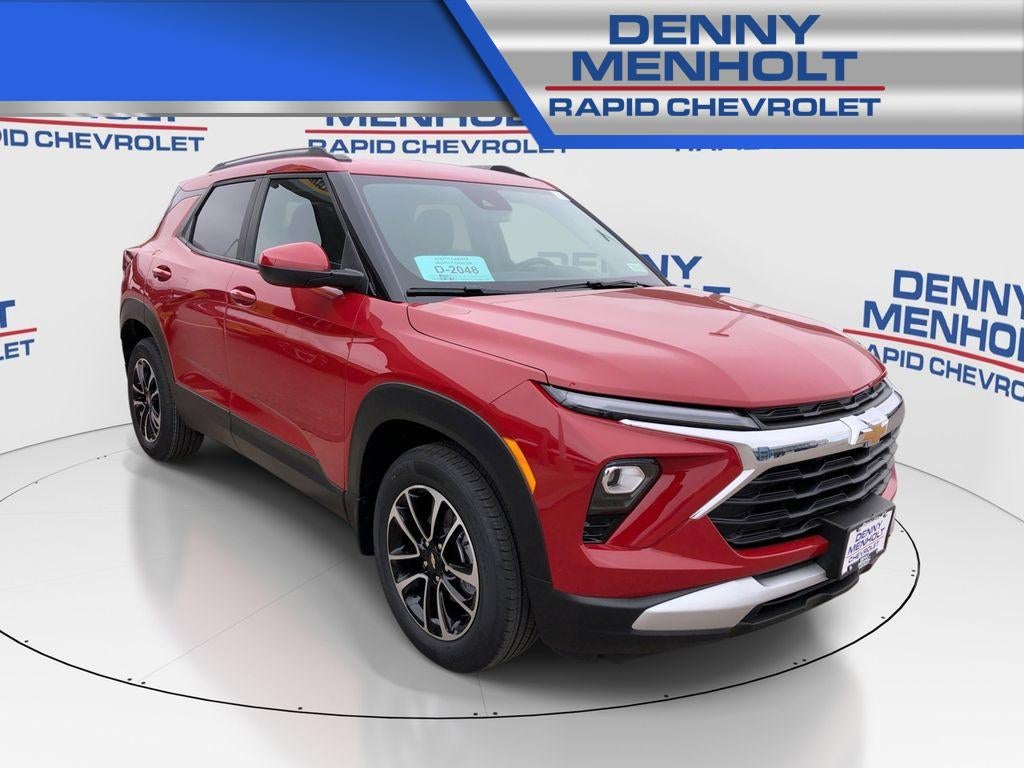 2026 Chevrolet Trailblazer LT in Apex Red — front three-quarter view