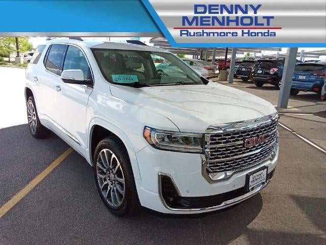 2023 GMC Acadia AWD Denali in Summit White — front three-quarter view
