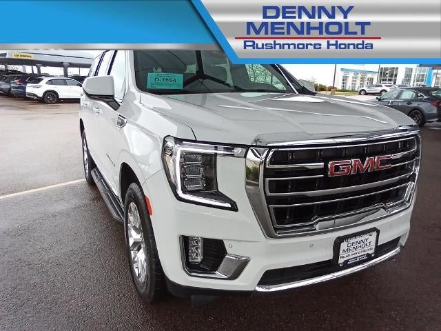 2023 GMC Yukon 4WD 4dr SLT in Summit White — front three-quarter view