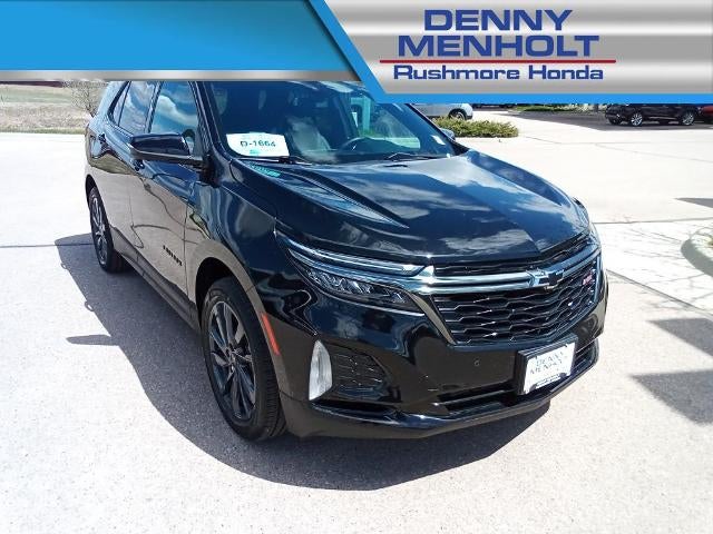 2022 Chevrolet Equinox AWD 4dr RS in Mosaic Black Metallic — front three-quarter view