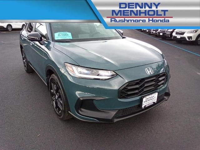 2025 Honda HR-V Sport AWD CVT in Green — front three-quarter view