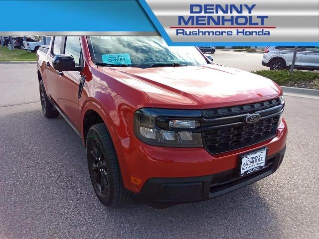 2024 Ford Maverick XLT FWD SuperCrew in Hot Pepper Red Metallic Tinted Clearcoat — front three-quarter view