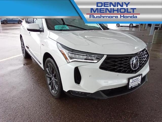 2025 Acura RDX SH-AWD w/A-Spec Package in White — front three-quarter view