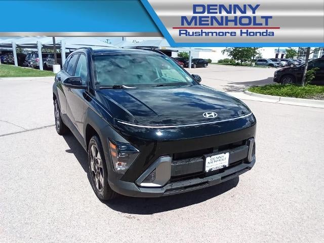 2024 Hyundai KONA SEL AWD in Abyss Black Pearl — front three-quarter view