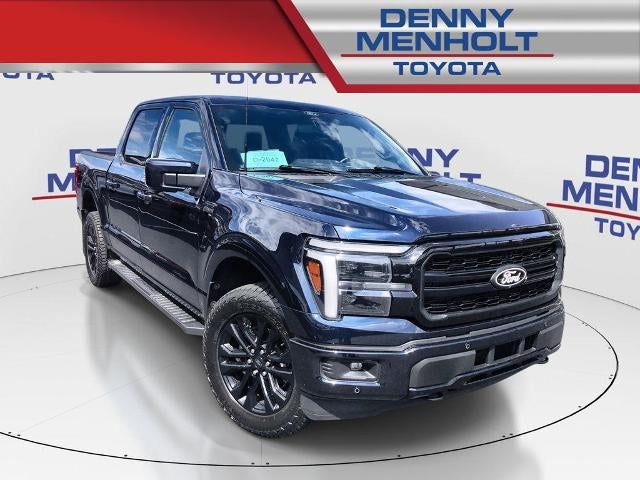 2025 Ford F-150 LARIAT 4WD SuperCrew 5.5' Box in Antimatter Blue Metallic — front three-quarter view