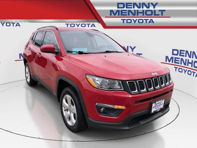 2018 Jeep Compass Latitude 4x4 in Redline Pearlcoat — front three-quarter view