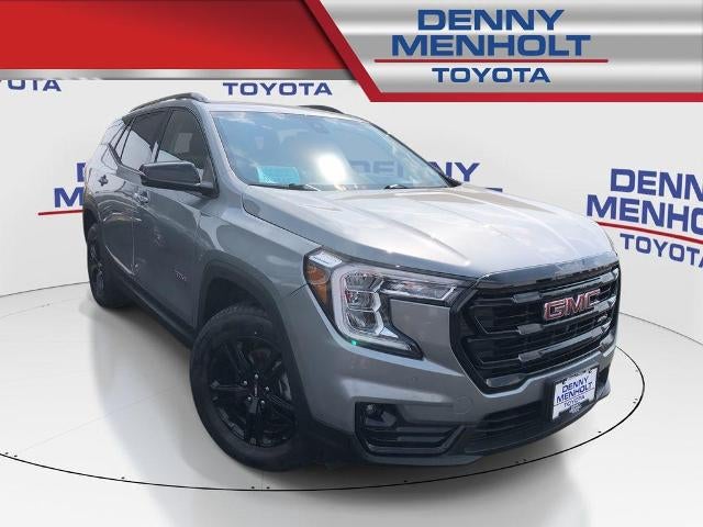 2024 GMC Terrain AWD 4dr AT4 in Sterling Metallic — front three-quarter view