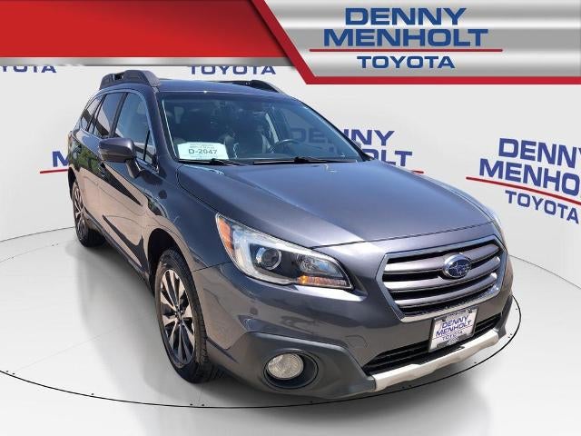 2017 Subaru Outback 2.5i Limited in Carbide Gray Metallic — front three-quarter view