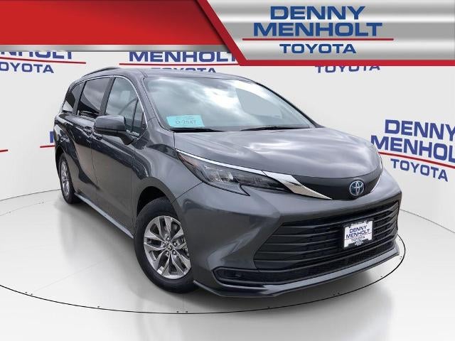 2025 Toyota Sienna LE AWD 8-Passenger (Natl) in Magnetic Gray Metallic — front three-quarter view