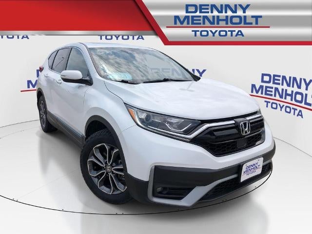 2022 Honda CR-V EX AWD in Platinum White — front three-quarter view