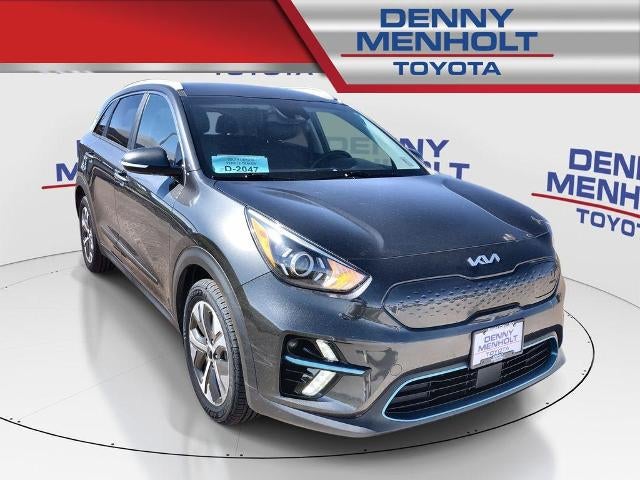 2022 Kia Niro EV EX FWD in Graphite Gray — front three-quarter view